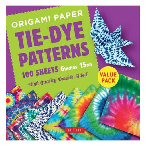 Origami Paper 100 sheets Tie-Dye Patterns 6 inch (15 cm): High-Quality Origami Sheets Printed with 8 Different Designs: Instructions for 8 Projects Included-Marston Moor