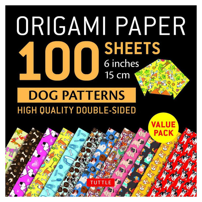 Origami Paper 100 sheets Dog Patterns 6" (15 cm)