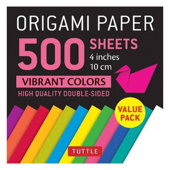 Origami Paper 500 sheets Vibrant Colors 4 (10 cm)-Marston Moor