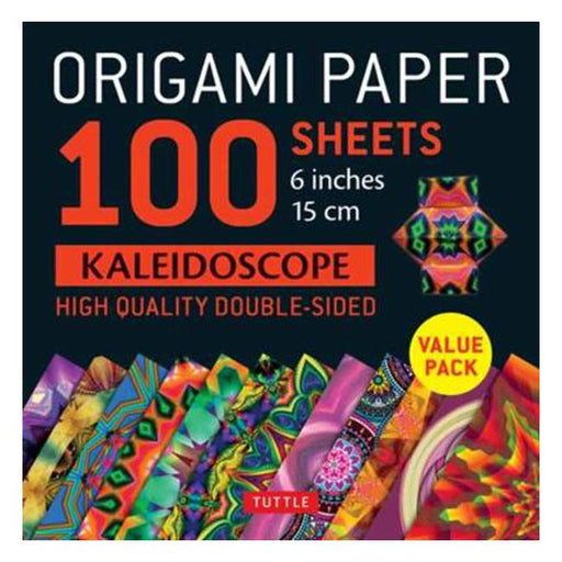 Origami Paper 100 sheets Kaleidoscope 6" (15 cm): Tuttle Origami Paper: High-Quality Double-Sided Origami Sheets Printed with 12 Different Patterns: Instructions for 6 Projects Included-Marston Moor