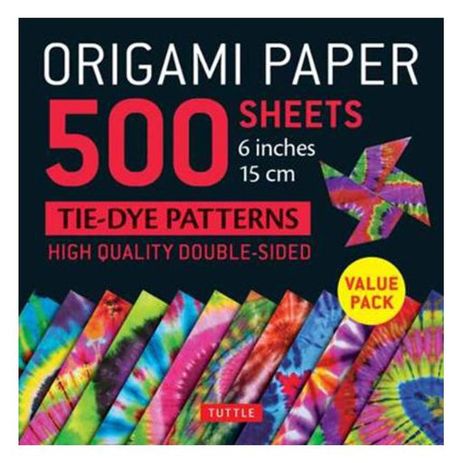 Origami Paper 500 sheets Tie-Dye Patterns 6" (15 cm): Tuttle Origami Paper: High-Quality Double-Sided Origami Sheets Printed with 12 Different Designs (Instructions for 6 Projects Included)-Marston Moor