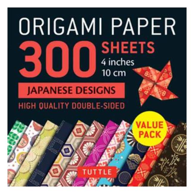 Origami Paper 300 sheets Japanese Designs 4" (10 cm): Tuttle Origami Paper: High-Quality Double-Sided Origami Sheets Printed with 12 Different Designs-Marston Moor