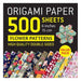 Origami Paper 500 sheets Flower Patterns 6" (15 cm): Tuttle Origami Paper: High-Quality Double-Sided Origami Sheets Printed with 12 Different Patterns (Instructions for 6 Projects Included)-Marston Moor