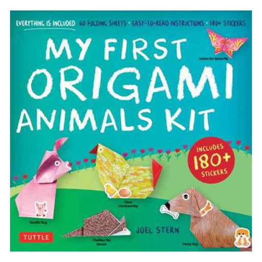 My First Origami Animals Kit: Everything is Included: 60 Folding Sheets, Easy-to-read Instructions, 180+ Stickers (Origami Kit with Book, 60 Papers, 17 Projects and 180+ Stickers]-Marston Moor