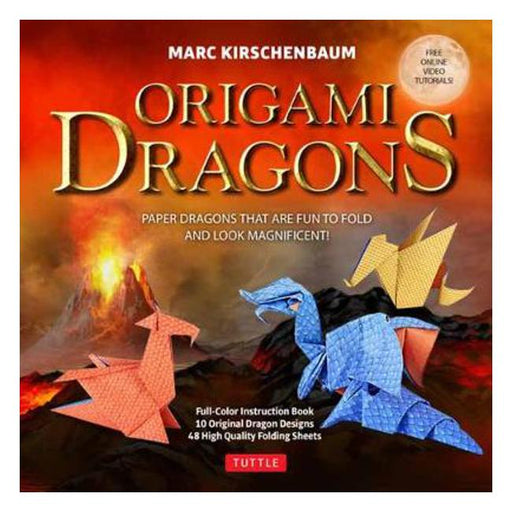 Origami Dragons Kit: Magnificent Paper Models That Are Fun to Fold! (Free Online Video Tutorials!)-Marston Moor