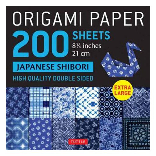 Origami Paper 200 sheets Japanese Shibori 8 1/4" (21 cm): Extra Large Tuttle Origami Paper: High-Quality Double Sided Origami Sheets Printed with 12 Different Designs (Instructions for 6 Projects Included)-Marston Moor