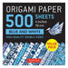 Origami Paper 500 Sheets Blue and White 4" (10 CM): Tuttle Origami Paper: High-Quality Double-Sided Origami Sheets Printed with 12 Different Designs-Marston Moor