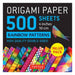 Origami Paper 500 Sheets Rainbow Patterns 4" (10 CM): Tuttle Origami Paper: High-Quality Double-Sided Origami Sheets Printed with 12 Different Patterns-Marston Moor