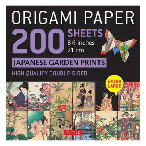 Origami Paper 200 sheets Japanese Garden Prints 8 1/4" 21cm: High-Quality Double Sided Origami Sheets With 12 Different Prints (Instructions for 6 Projects Included)-Marston Moor