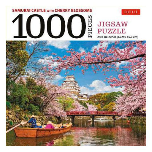 Samurai Castle & Cherry Blossoms- 1000 Piece Jigsaw Puzzle-Marston Moor