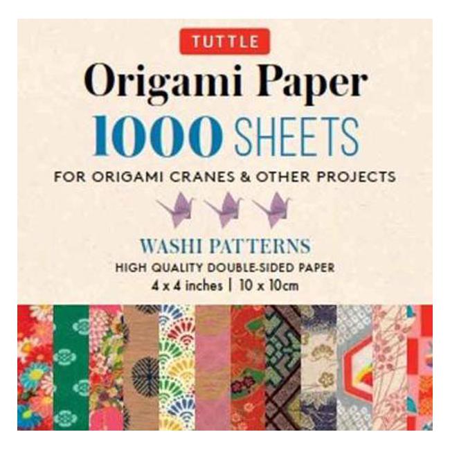 Origami Paper Washi Patterns 1,000 sheets 4" (10 cm) - Tuttle Publishing