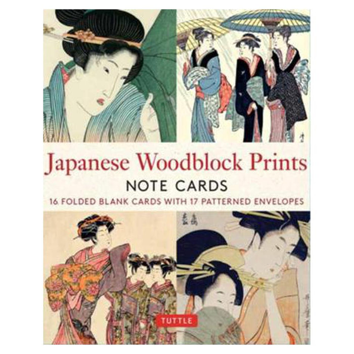 Japanese Woodblock Prints, 16 Note Cards