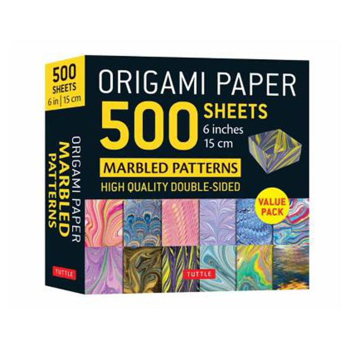 Origami Paper 500 sheets Marbled Patterns 6" (15 cm)