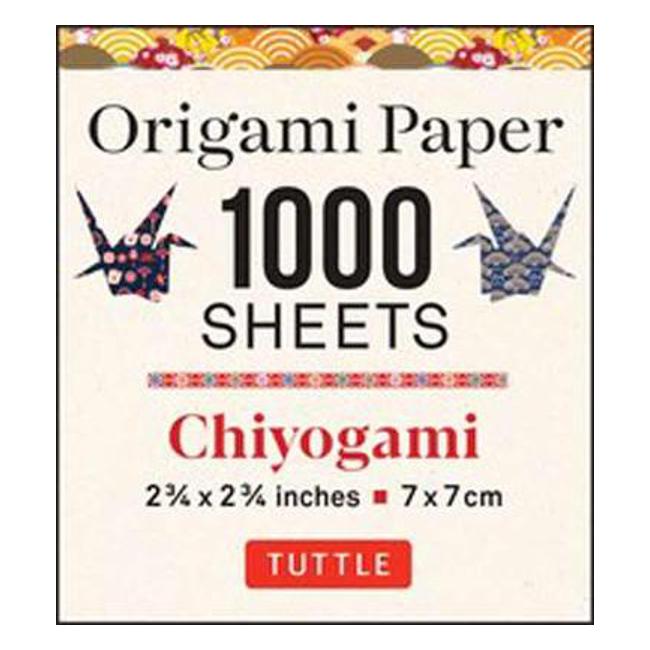 Origami Paper Chiyogami 1,000 sheets 2 3/4 in (7 cm) - Tuttle Publishing