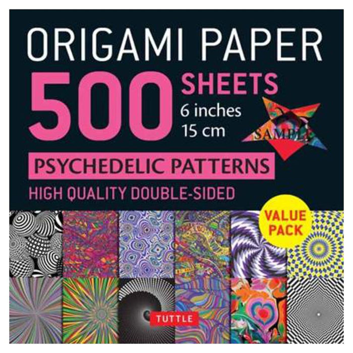Origami Paper 500 sheets Psychedelic Patterns 6" (15 cm)