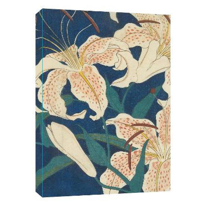 Hiroshige Spotted Lilies Paperback Journal: Dotted