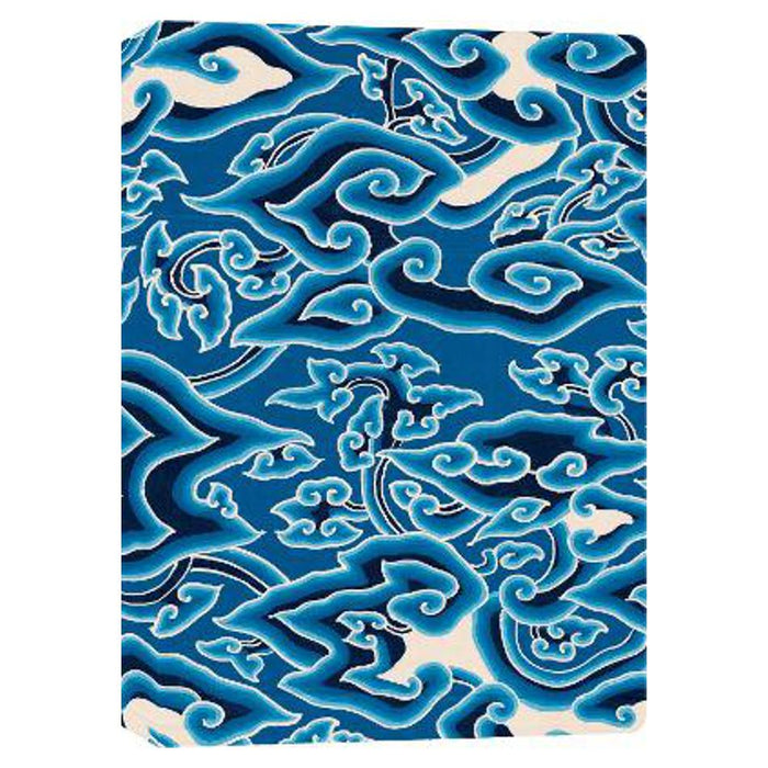 Batik 'Blue Clouds' Hardcover Journal: Lined Notebook