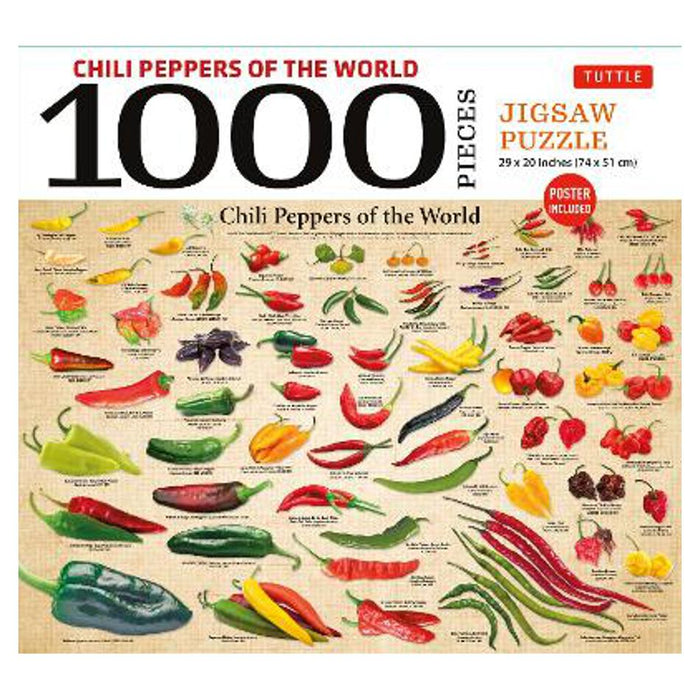 Chili Peppers of the World - 1000 Piece Jigsaw Puzzle