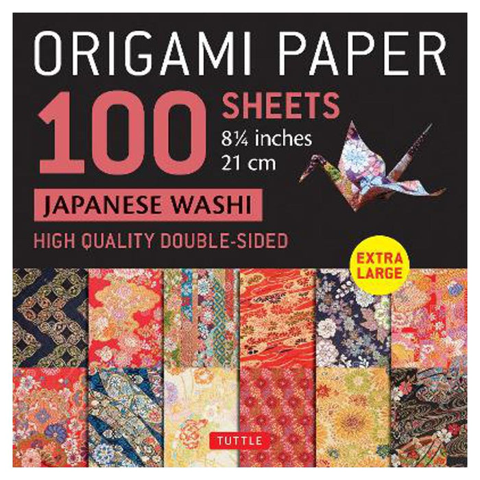 Origami Paper 100 sheets Japanese Washi 8 1/4" (21 cm)