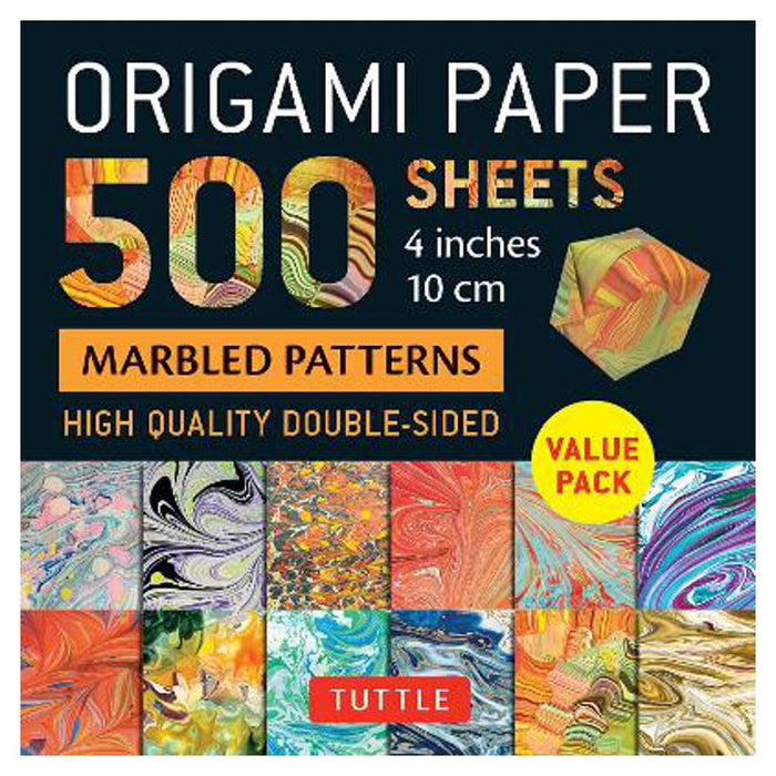 Origami Paper 500 sheets Marbled Patterns 4" (10 cm)