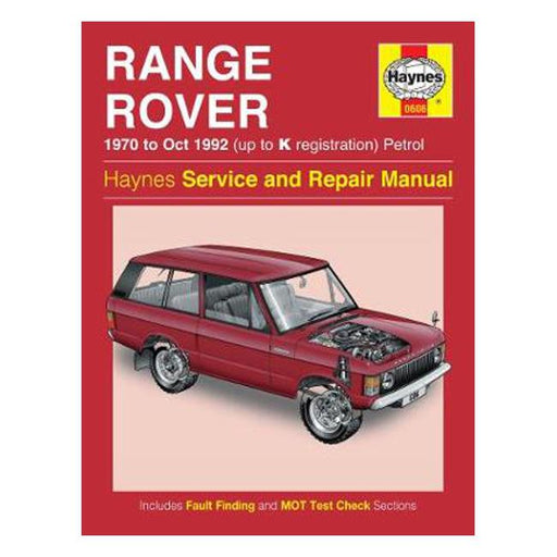 Range Rover V8 Petrol 1970-1992 Repair Manual-Marston Moor