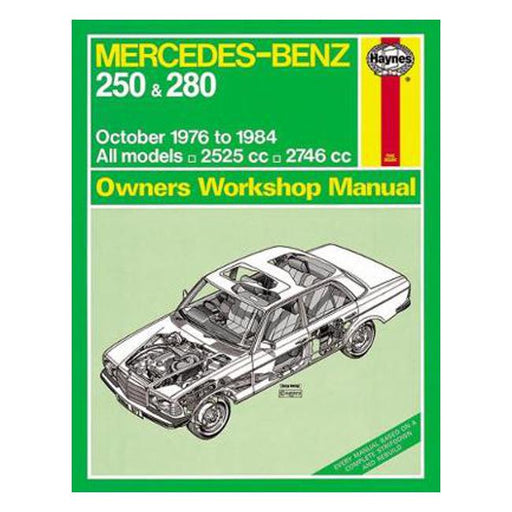 Mercedes-Benz 250, 280 W123 Series Petrol 1976-1984 Repair Manual-Marston Moor