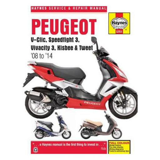 Peugeot V-Clic, Speedfight 3, Vivacity 3, Kisbee & Tweet (08 To 14)-Marston Moor