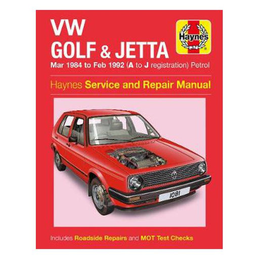 VW Golf & Jetta Mk 2 Petrol 1984-1992 Repair Manual-Marston Moor