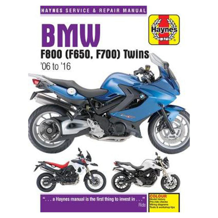 BMW F650, F700 & F800 Twins 2006-2016 Repair Manual