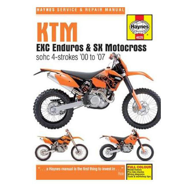 KTM EXC/MXC Enduros & SX Motocross 2000-2007 Repair Manual-Marston Moor