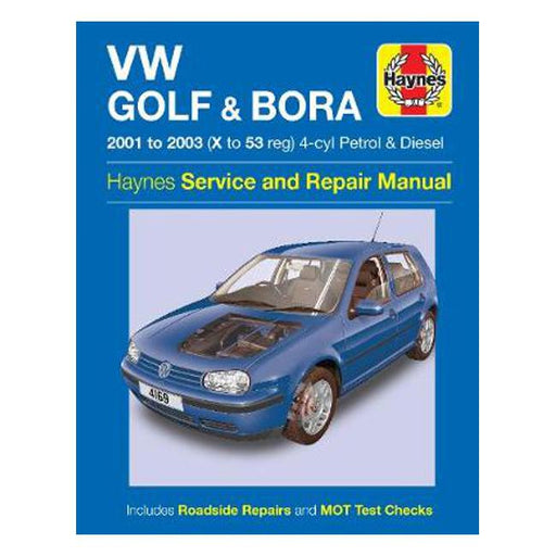 VW Golf & Bora 4-cyl 2001-2003 Repair Manual-Marston Moor