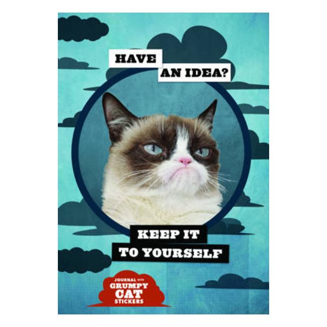 Grumpy Cat Flexi Journal With Stickers