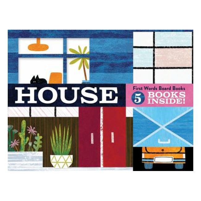 House: First Words Board Books : 5 Books Inside! - Michael Slack (Illustrator)