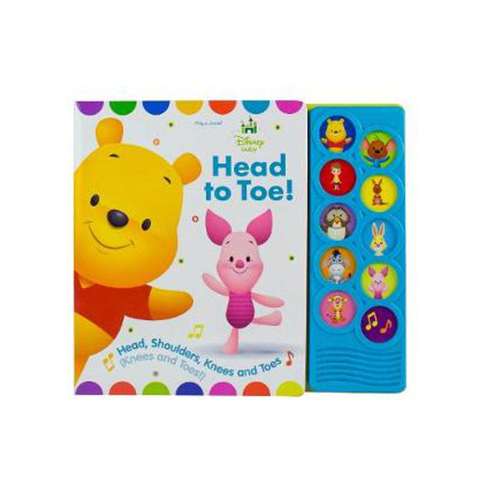 Disney Baby Winnie Pooh Head To Toe Listen & Learn Board Book