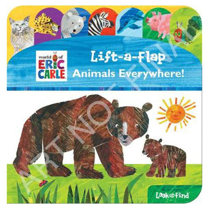 Eric Carle World Of Animals Lift a Flap Look & Find Board