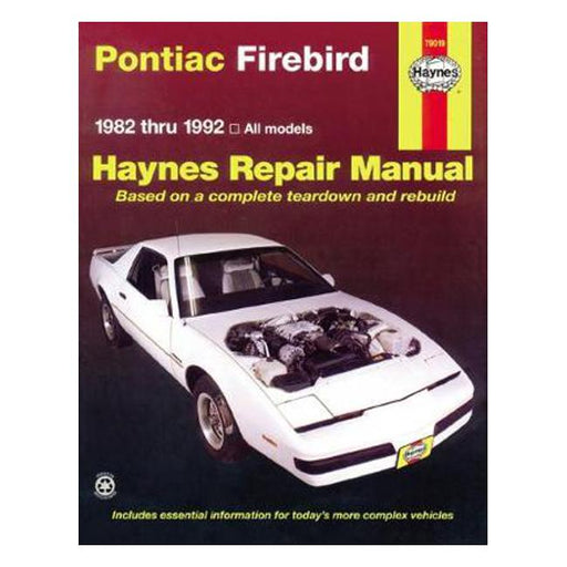 Pontiac Firebird 1982-1992 Repair Manual-Marston Moor