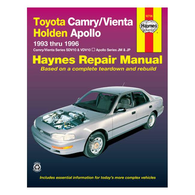 Toyota Camry SDV10, VDV10/Toyota Apollo JM, JP 1993-1996 Repair Manual-Marston Moor