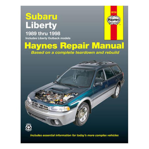 Subaru Liberty, Outback 1989-1998 Repair Manual-Marston Moor