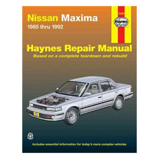 Nissan Maxima 1985-1992 Repair Manual-Marston Moor