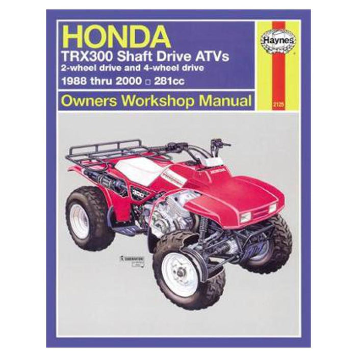 Honda TRX300 Shaft Drives 1988-2000 Repair Manual