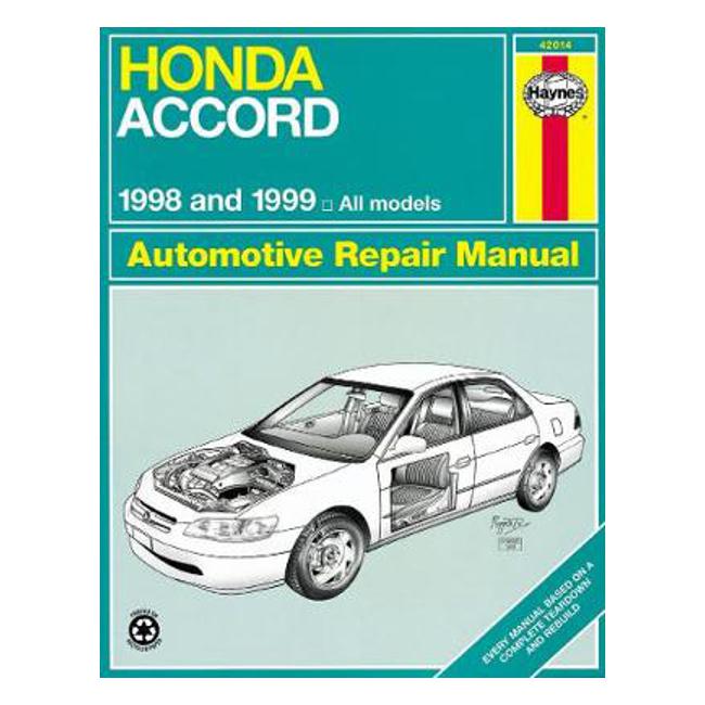 Honda Accord 1998-2002 Repair Manual - Haynes