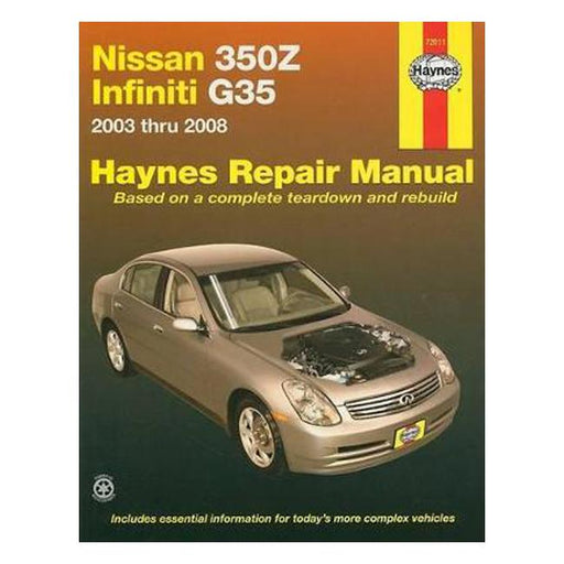 Nissan 350Z & Infiniti G35 2003-2008 Repair Manual-Marston Moor