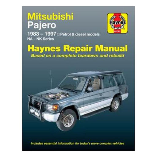 Mitsubishi Pajero NA/NB/NC/ND/NE/NF/NG/NH/NJ/NK 1983-1997 Repair Manual-Marston Moor
