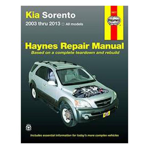 Kia Sorento 2003-2013 Repair Manual-Marston Moor