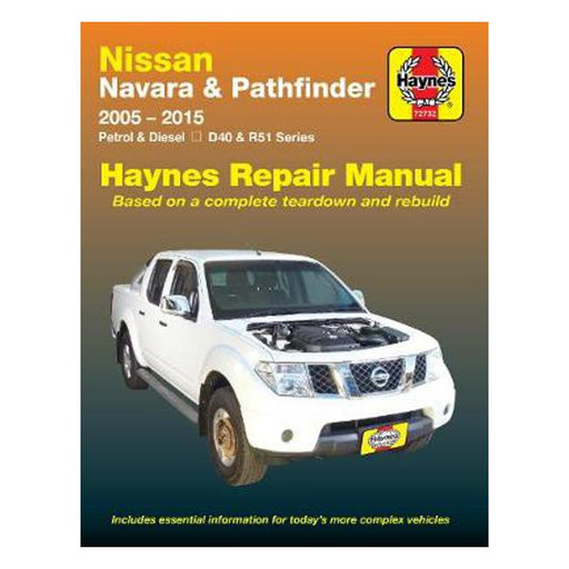 Nissan Navara/Pathfinder D40, R51 2005-2015 Repair Manual-Marston Moor