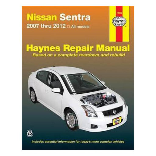 Nissan Sentra 2007-2012 Repair Manual-Marston Moor