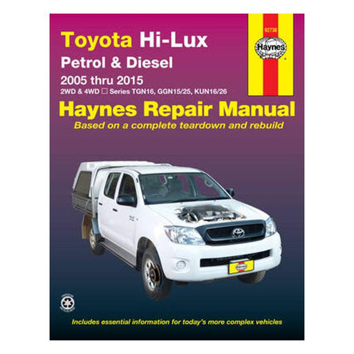 Toyota HiLux TGN16, GGN15, GGN25, KUN16, KUN26 2005-2015 Repair Manual-Marston Moor
