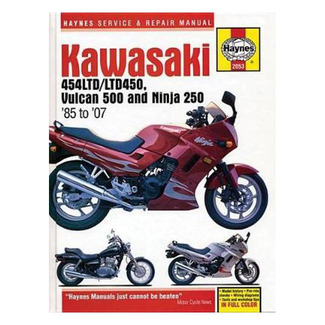 Kawasaki EN450/454/450/EN500/EX250/Ninja 1986-2007 Repair Manual - Haynes Publishing