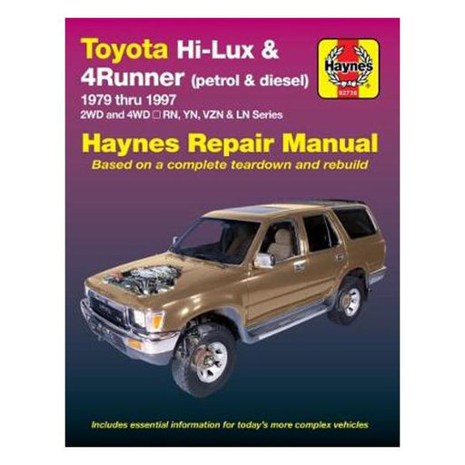 Toyota HiLux, 4Runner LN, RN, YN, VZN 1979-1997 Repair Manual-Marston Moor
