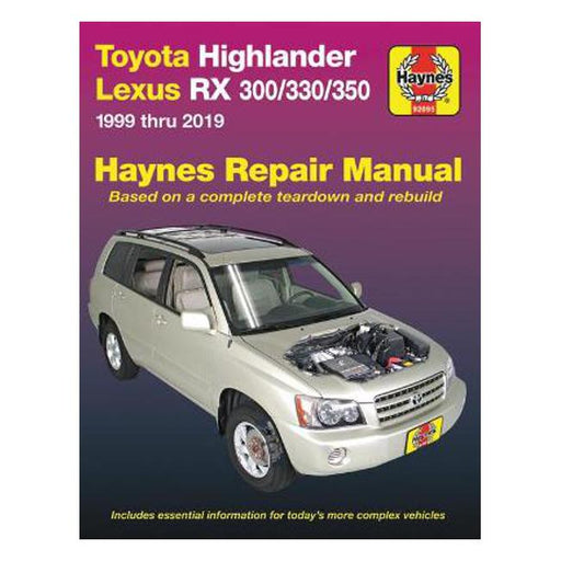 Toyota HighLander, Lexus RX 300/330/350 1999-2019 Repair Manual-Marston Moor